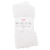 Plush fabric "Woolly curls" White