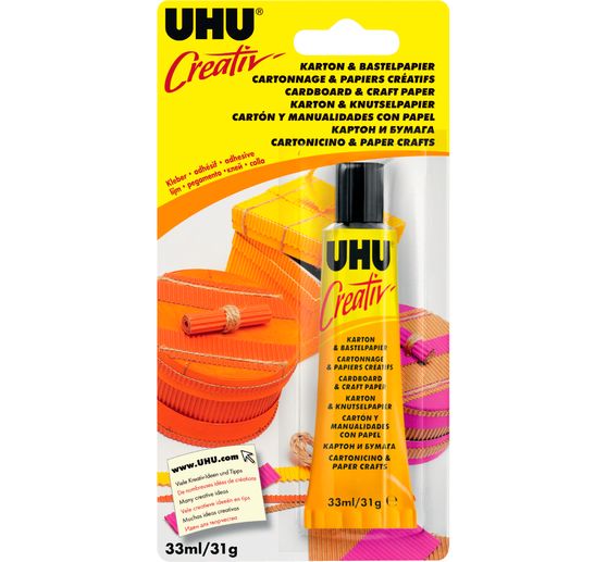 Colle UHU Creativ' « Cartonnage & papiers créatifs », 31 g