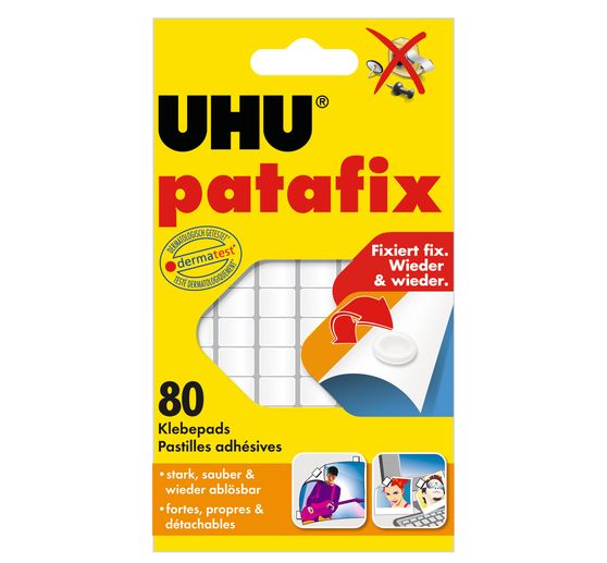 Pastilles adhésives UHU patafix, 80 pièces