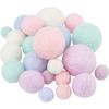 Felt balls, 25 pieces Ice Dream