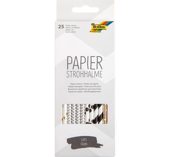 Pailles en papier, 25 pc.