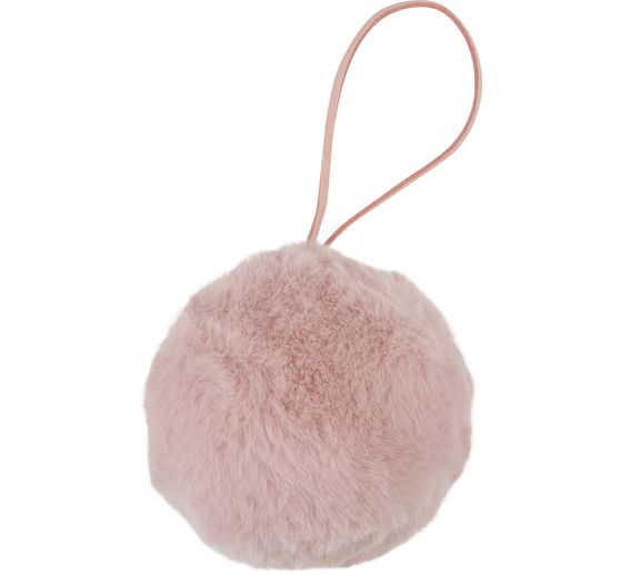 Boule en fausse fourrure « Filis », env. Ø 9 cm, 2 pc.