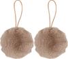 Boule en fausse fourrure « Filis », env. Ø 9 cm, 2 pc.