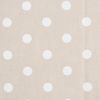 Tissu coton au mètre « Pois » Beige-Brun