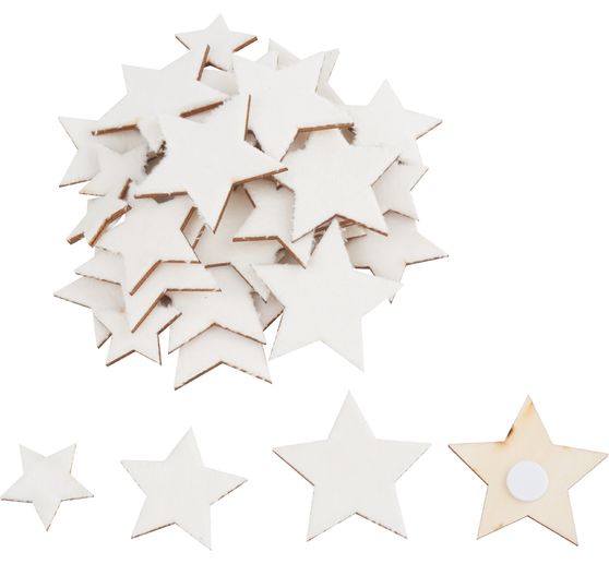 Mini-formes étoiles « Sammi », 36 pc. env. 4 x 3,2 x 2 cm