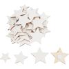 Mini-formes étoiles « Sammi », 36 pc. env. 4 x 3,2 x 2 cm Blanc