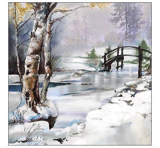 Serviette « Jolie période hivernale »