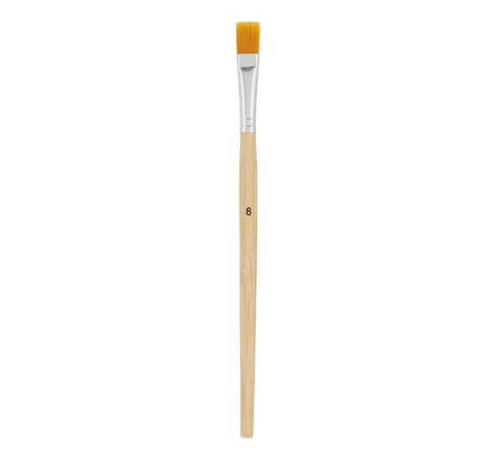 Pinceaux plats poils synthétiques VBS « n° 8 », 50 pc.