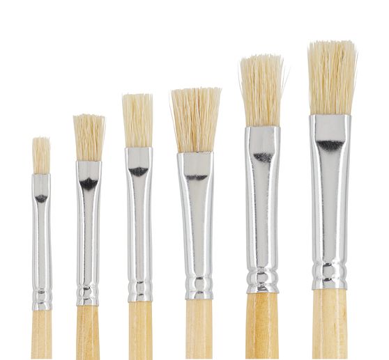 Pinceaux plats VBS « NATURE », set de 6