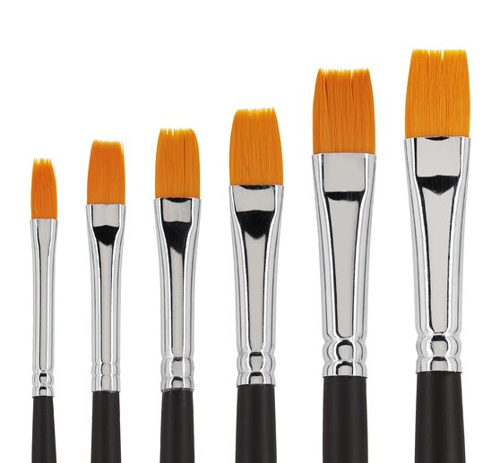 VBS Flat brush "BASIC", set of 6