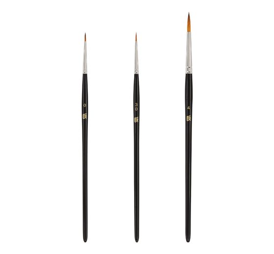 Pinceaux synthétiques Kolinex « Superfins », set de 3