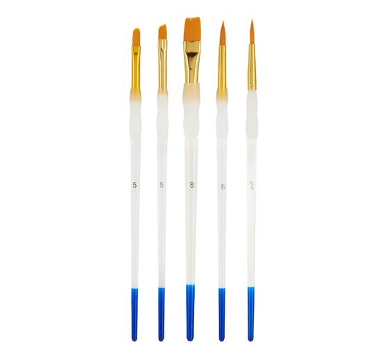 Pinceaux à grip en caoutchouc VBS, set de 5