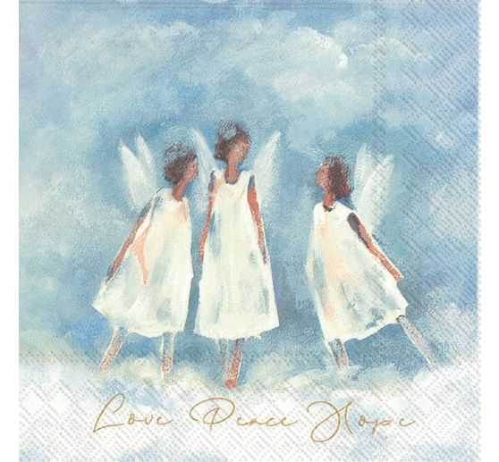 Serviette « Love Peace Hope »