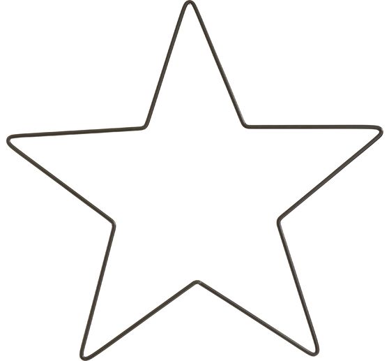 Metal ring "Star", Black