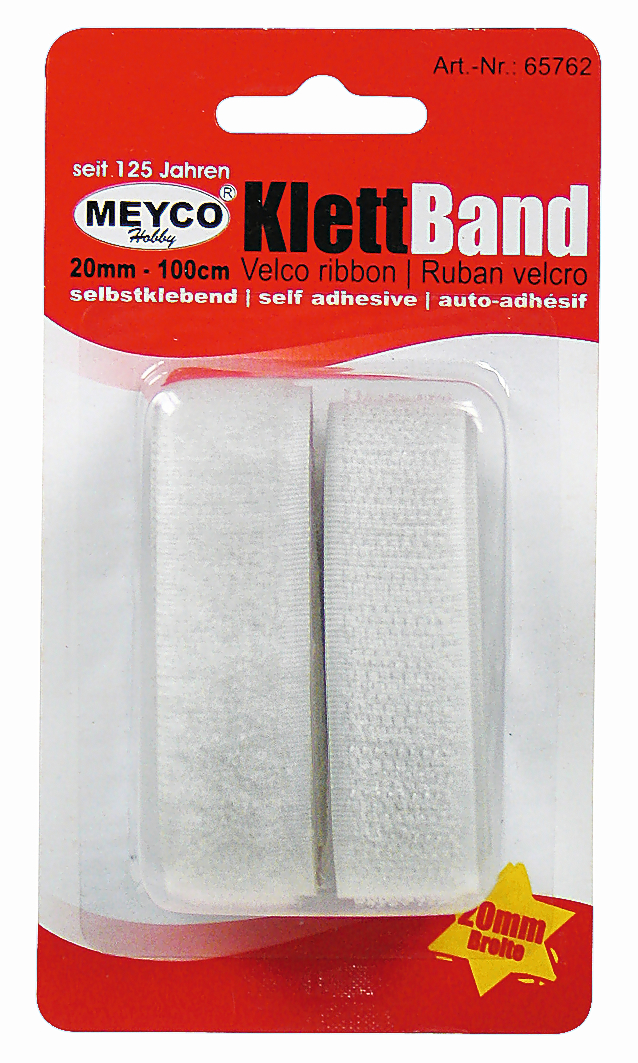 Bandes de velcro adhésif blanc ou noir - Velcro , scratch - 10 Doigts
