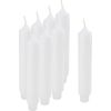 Bougies droites à pied fraisé Blanc