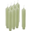 Bougies droites à pied fraisé Aloé vera