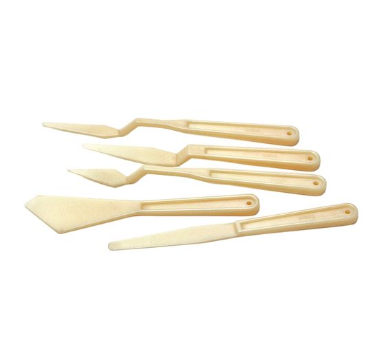 Spatules en plastique VBS, set de 5