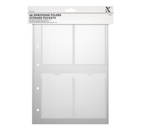 Xcut A6 sleeves for embossing stencil, 5 pcs