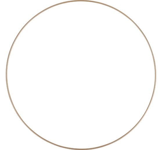 Anneau en métal « Cercle », Doré