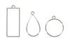 Sertis pendentifs « Formes diverses », set de 3