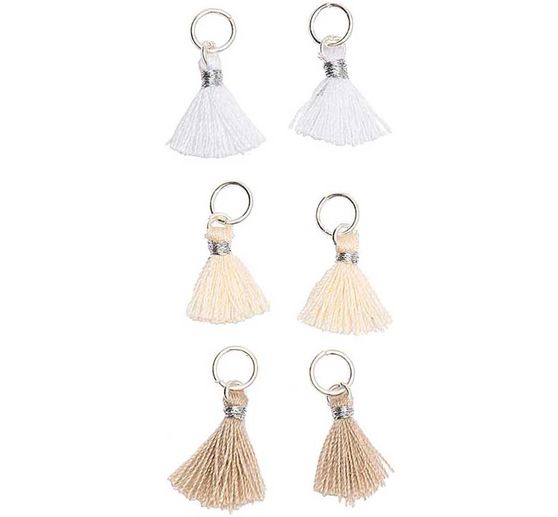 Mini tassels with eyelet