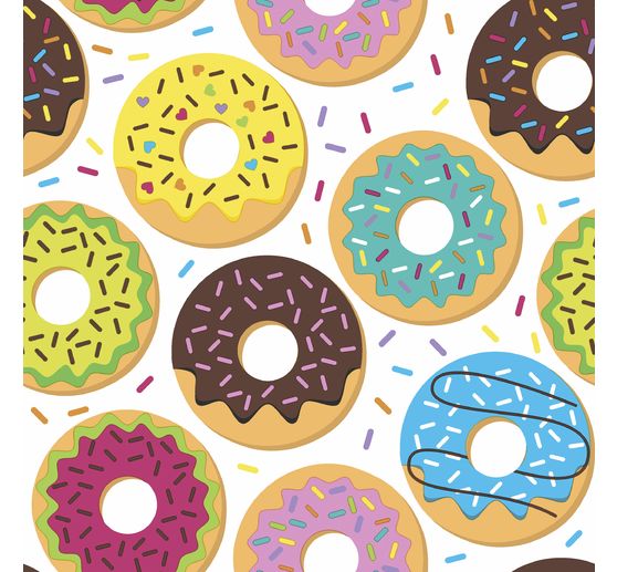 Serviette « Donuts multicolores »