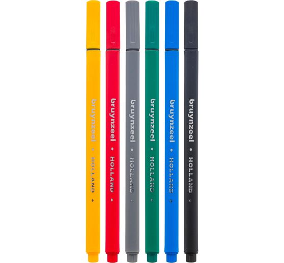 Set de fineliners Bruynzeel, 6 pc.
