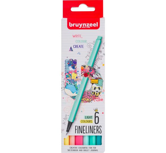 Set de fineliners Bruynzeel, 6 pc.