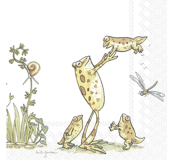 Serviette « Famille Grenouille »