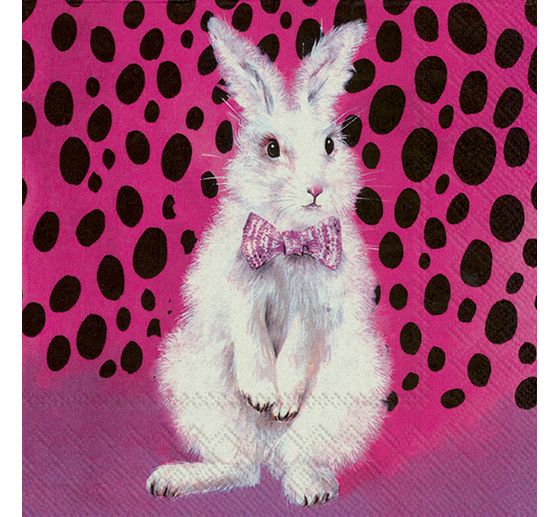 Serviette « Pink Bunny »