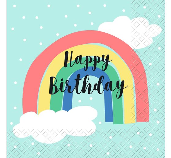 Serviette « Birthday rainbow »