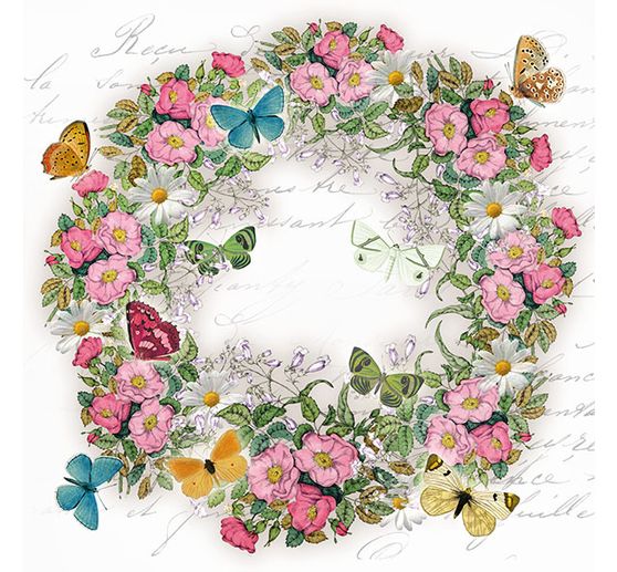 Serviette « Couronne printanière »
