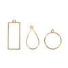 Sertis pendentifs « Formes diverses », set de 3 Or