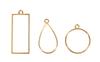Sertis pendentifs « Formes diverses », set de 3