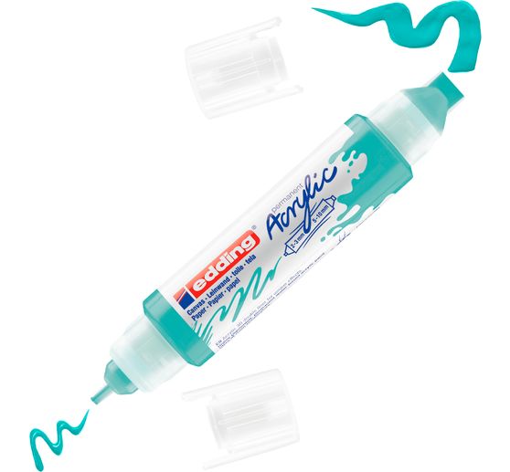 Marqueur acrylique double pointe 3D edding 5400, ép. trait 2-3 mm + 5-10 mm