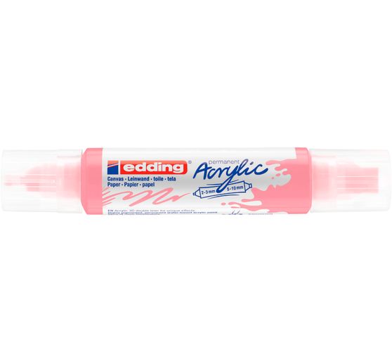 Marqueur acrylique double pointe 3D edding 5400, ép. trait 2-3 mm + 5-10 mm