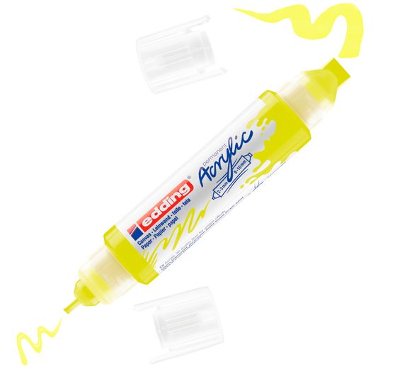 Marqueur acrylique double pointe 3D edding 5400, ép. trait 2-3 mm + 5-10 mm
