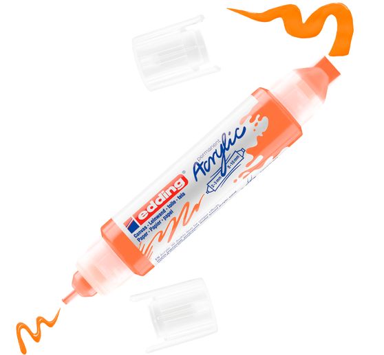Marqueur acrylique double pointe 3D edding 5400, ép. trait 2-3 mm + 5-10 mm