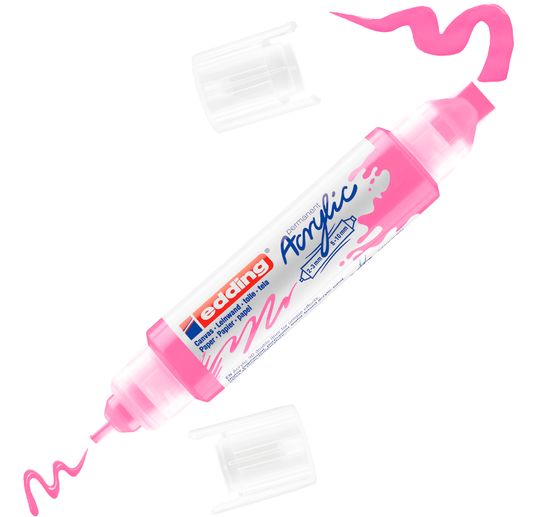 Marqueur acrylique double pointe 3D edding 5400, ép. trait 2-3 mm + 5-10 mm