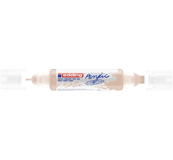 Marqueur acrylique double pointe 3D edding 5400, ép. trait 2-3 mm + 5-10 mm