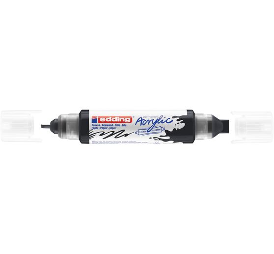 Marqueur acrylique double pointe 3D edding 5400, ép. trait 2-3 mm + 5-10 mm