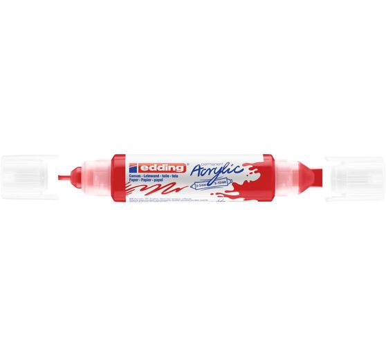 Marqueur acrylique double pointe 3D edding 5400, ép. trait 2-3 mm + 5-10 mm