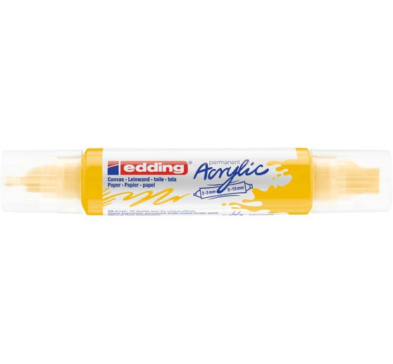 Marqueur acrylique double pointe 3D edding 5400, ép. trait 2-3 mm + 5-10 mm