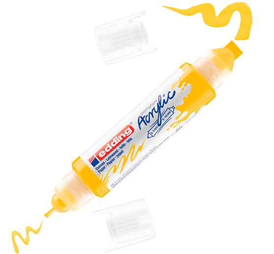 Marqueur acrylique double pointe 3D edding 5400, ép. trait 2-3 mm + 5-10 mm