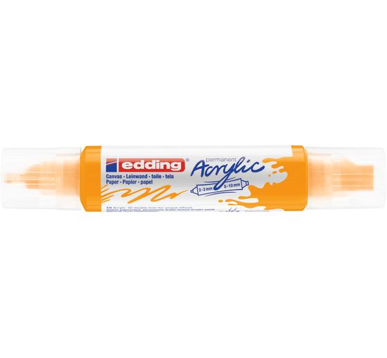 Marqueur acrylique double pointe 3D edding 5400, ép. trait 2-3 mm + 5-10 mm