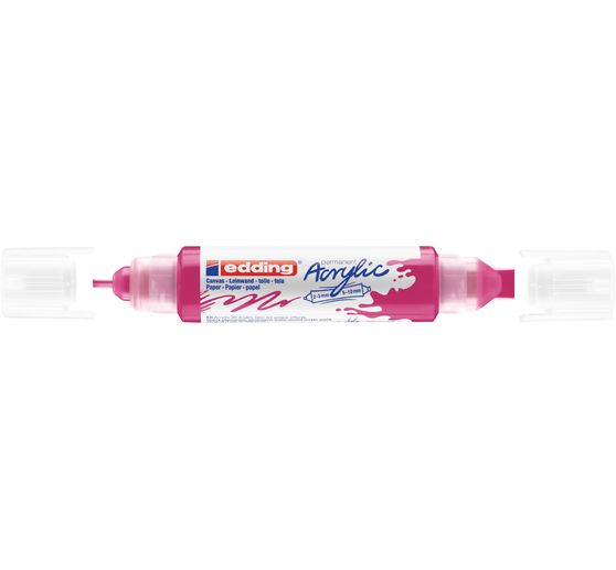 Marqueur acrylique double pointe 3D edding 5400, ép. trait 2-3 mm + 5-10 mm