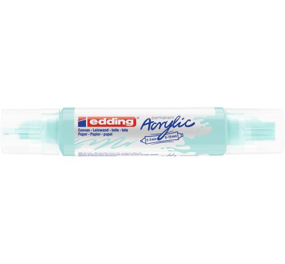 Marqueur acrylique double pointe 3D edding 5400, ép. trait 2-3 mm + 5-10 mm