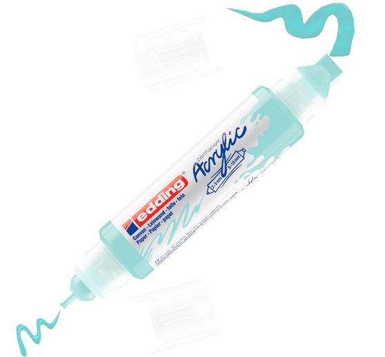 Marqueur acrylique double pointe 3D edding 5400, ép. trait 2-3 mm + 5-10 mm