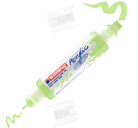 Marqueur acrylique double pointe 3D edding 5400, ép. trait 2-3 mm + 5-10 mm